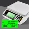 TEMKIN Electronic Scales Commercial 30KG/1g Digital Price Computing Scale Food Scale Counting Funtion LCD Display for Food Meat, Fruit and Vegetable Scales (Color : Silver, Size : 6kg/0.1g) view 2
