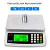 TEMKIN Electronic Scales Commercial 30KG/1g Digital Price Computing Scale Food Scale Counting Funtion LCD Display for Food Meat, Fruit and Vegetable Scales (Color : Silver, Size : 6kg/0.1g) view 4
