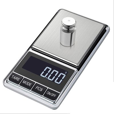 TEMKIN Mini Food Scale Portable High Accuracy 0.1g Gram Scale LCD Electronic Scale Stainless Steel Platform for Kitchen and Laboratory Scales (Color : Black, Size : 500g/0.01g)