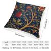 ArogGeld Botanical Burgundy Gold Olive Flower Farmhouse Throw Pillow Navy Blue and Red Floral White Linen Sofa Cushion Cover Japanese Chinoiserie Accent Pillow for Living Room 24x24in view 2