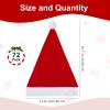 Fovths 72 Pack Santa Hat - Non-woven Christmas Hats Bulk for Adult Xmas Party Supplies, Red view 2