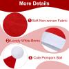 Fovths 72 Pack Santa Hat - Non-woven Christmas Hats Bulk for Adult Xmas Party Supplies, Red view 3