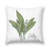 Custom Throw Pillow Covers W/Name & Birth Flower Month Grandkids Name Pillow Case Customized Grandma Grandmother Birthday Gift Family Name Cushion Covers for Car Bed Couch 22 "x22 view 1