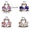 1PCS Crystal Twin Swan Ornament, Elegant Swan Figurine for Home Decor (White) view 2