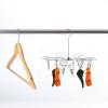 Cabilock Foldable Stainless Steel Clothes Drying Rack Sock Dryer Folding Sock Hanger Laundry Hanger Dryer Rack for Hanging Underwear Foldable Drying Rack Travel Socks Clip Towel view 4