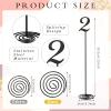 Therwen 20 Pcs Metal Table Numbers 1-20 Table Numbers for Wedding,Black view 2