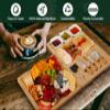 Easoger Charcuterie Boards Set - 3 in 1 Magnetic Extra Large Cheese Board with 3 Bowls, House Warming Gifts New Home, Wedding, Bridal Shower, Christmas Gifts for Women view 4