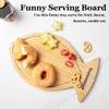 TJ POP Fish Shape Charcuterie Board, Bamboo Cutting Board for Kitchen, Cute Cheese Board & Serving Board, Personalized Cutting Board 15.74" x 9.84" x 0.6" view 4