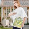 LEVLO Fun State Map Of Oregon Canvas Tote Bag Oregon Travel Souvenir Gift 1940s Oregon Cartoon Illustration Shoulder Bag (OREGON Tote) view 2