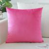 Artscope Luxury Velvet Pillow Covers Decorative Square Pillowcases Soft Solid Cushion Cases for Couch Sofa Bedroom Home Decor 24x24 Inch Hot Pink view 1