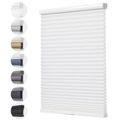 Toanture Custom Cordless Cellular Blinds, Light Filtering Honeycomb Window Blinds for Shades,Room Darkening Thermal Insulated 1.8" Single Cell Honeycomb Blinds for Bedroom, Office(White,90"W x 72"H)