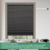 Toanture Custom Cordless Cellular Blinds, Easy to Install Blackout Honeycomb Window Blinds for Shades, Thermal Insulated 1.8" Single Cell Honeycomb Blinds for Bedroom, Office(Black,45.5" W x 60" H) view 2
