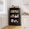 Tangkula 3 Tier Bookcase with Drawer, 42.5Tall Freestanding Bookshelf with 3 Open Shelves & 1 Drawer, Anti-toppling Devices, Modern Display Storage Organizer for Home Office (Black, 42.5" H) view 4