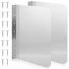 Therwen 2 Pcs Stainless Steel Side Splash Guard for Sink 15 x 20 Inch Wall Mount Guard with Screws Commercial Restaurant Hand Sink and Compartment Prep Sink Kitchen Sink Splash Protector Supply view 1