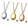 MUUYON 14K Gold Drop Urn Necklace for Ashes, 10K/14K/18K Gold Drop Urn Necklace Custom Any Name Personalized Cremation Luxury Jewelry Drop Urn Keepsake Necklace Gift for Women Mom Grandma Her view 4
