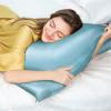 100% Mulberry Silk Pillowcase for Hair and Skin, 22 Momme Pure Natural Silk Pillow Case Both Sided with Zipper, Pillow Cover for Women Mom Men (Airy Blue, King 20''40'', 1 Pack) view 4