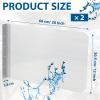 Therwen 2 Pcs Stainless Steel Side Splash Guard for Sink 26 x 12 Inch Wall Mount Guard with Screws Commercial Restaurant Hand Sink and Compartment Prep Sink Kitchen Sink Splash Protector Supply view 2
