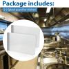 Therwen 2 Pcs Stainless Steel Side Splash Guard for Sink 26 x 12 Inch Wall Mount Guard with Screws Commercial Restaurant Hand Sink and Compartment Prep Sink Kitchen Sink Splash Protector Supply view 3