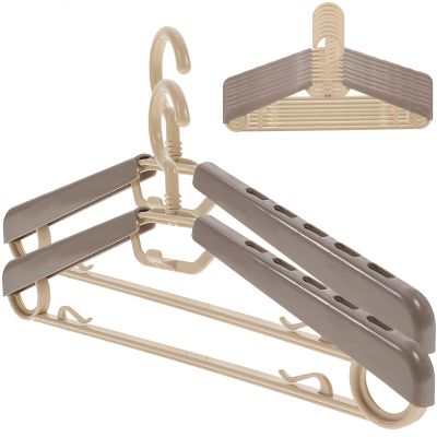 Cabilock 10pcs Extra Wide Padded Hangers 16-23 Inches Non-Slip Travel Hangers Heavy Duty Closet