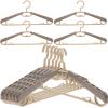Cabilock 10pcs Extra Wide Padded Hangers 16-23 Inches Non-Slip Travel Hangers Heavy Duty Closet view 2