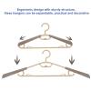 Cabilock 10pcs Extra Wide Padded Hangers 16-23 Inches Non-Slip Travel Hangers Heavy Duty Closet view 4