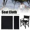 Chair Canvas Cover, Chair Canvass Replacement Seat Cloth Home Supplies Furniture Accessories, Makeup Chair Seat and Back Replacement Cotton Canvas Stool Protector for Home Director Chair(Black) view 3
