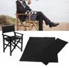 Chair Canvas Cover, Chair Canvass Replacement Seat Cloth Home Supplies Furniture Accessories, Makeup Chair Seat and Back Replacement Cotton Canvas Stool Protector for Home Director Chair(Black) view 4