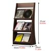 JLXJYS Floor Magazine Display Rack, Soild Wood Comicbooks Literature Newspaper Picture Book Storage Holder, for Living Room Office Waiting Room (Size : 50x28x91cm) view 2
