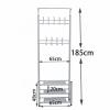 ELZEM Coat Rack, Hall Tree with Shoe Bench for Entryway,Entryway Coat Rack Shoe Bench, Entryway Bench with Shoe Storage, Black view 2