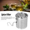 Tea Infuser,Extra Fine Mesh Tea Infusers for Loose Tea Stainless Steel Tea Strainer with Extended Chain Hook Tea Steeper Seasoning Bag for Brew Tea, Spices, Seasonings,Gravy Soup(1.3L) view 2