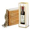 Yeaqee 50 Pcs Wine Gift Bags for Bottles 4.92" x 3.35" x 14.2" Reusable Clear Window Wine Bottle Bags Bulk with Handles for Weddings, Birthday view 1