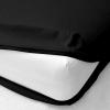 Bedding Castle Cot Size Mattress Cover, Zips Around The Mattress Fitted Sheet 10 Inch Deep Pockets/Black view 2