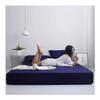 OBONG 100% Cotton Percale Fitted Sheet Queen Size Deep Pocket Fitted Bedcover Premium Comfortable Cooling Crisp and Cool Strong Bottom Sheet (Color : D, Size : 192x203x40cm) view 1