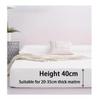 OBONG 100% Cotton Percale Fitted Sheet Queen Size Deep Pocket Fitted Bedcover Premium Comfortable Cooling Crisp and Cool Strong Bottom Sheet (Color : D, Size : 192x203x40cm) view 2