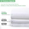 Dynamene Stall Fabric Shower Curtain - 60 x 84 inch Long Waffle Weave Weighted Thick Cloth Shower Curtain for Bathroom, Neutral Heavy Duty Hotel Spa Luxury Shower Curtain Set with 10 Hook, White view 2