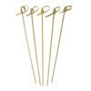 200 Ct Bamboo Knot Picks Skewer Kebab 7" Natural Wooden Cocktail Fruit Appetizer Drinks Olive Fruit Pick Sandwich Shish Kebab Mini Stick Wood Server Charcuterie Garnish Hors d'oeuvres Holder Eating view 2