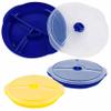 12 Pk Meal Prep Containers 3 Compartment Plate W/Lids Reusable Food Containers view 3