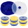12 Pk Meal Prep Containers 3 Compartment Plate W/Lids Reusable Food Containers view 4