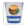 R and R Imports Scottsdale Arizona Design A Souvenir 1.5 Ounce Shot Glass Round Blue 2-Pack view 3