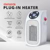 Aiwa Electric Outlet Ceramic Plug-In Space Heater with LCD Digital Screen, Adjustable Thermostat, 24 Hour Timer, Overheat Protection, up to 90F, 400 W, 180 Degree Rotation, ETL Certified (1, White) view 2