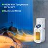 Aiwa Electric Outlet Ceramic Plug-In Space Heater with LCD Digital Screen, Adjustable Thermostat, 24 Hour Timer, Overheat Protection, up to 90F, 400 W, 180 Degree Rotation, ETL Certified (1, White) view 4
