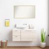 Amanti Art Brown Bathroom Mirror for Over Sink, 22x37 Custom Made Svelte Natural Rectangle Vanity Mirror, Large Modern Wood Frame, Hangs Horizonally and Vertically, Wall Decor view 4