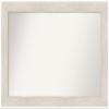 Amanti Art White Bathroom Mirror for Over Sink, 27x41 Custom Made Hardwood White Wash Rectangle Vanity Mirror, Large Country Rustic Wood Frame, Hangs Horizonally and Vertically, Wall Decor view 1