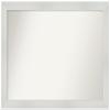 Amanti Art White Bathroom Mirror for Over Sink, 30x44 Custom Made Mosaic White Rectangle Vanity Mirror, X-Large Casual Wood Frame, Hangs Horizonally and Vertically, Wall Decor view 1