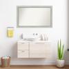 Amanti Art Silver Bathroom Mirror for Over Sink, 27x44 Custom Made Flair Silver Patina Rectangle Vanity Mirror, Large Traditional Wood Frame, Hangs Horizonally and Vertically, Wall Decor view 4