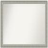 Amanti Art Silver Bathroom Mirror for Over Sink, 26x35 Custom Made Elegant Brushed Pewter Narrow Rectangle Vanity Mirror, Large Casual Wood Frame, Hangs Horizonally and Vertically, Wall Decor view 1