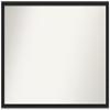 Amanti Art Black Bathroom Mirror for Over Sink, 31x42 Custom Made Grace Brushed Metallic Black Narrow Rectangle Vanity Mirror, X-Large Modern Wood Frame, Hangs Horizonally and Vertically, Wall Decor view 1