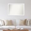 Amanti Art White Bathroom Mirror for Over Sink, 31x43 Custom Made Cabinet White Narrow Rectangle Vanity Mirror, X-Large Modern Wood Frame, Hangs Horizonally and Vertically, Wall Decor view 4