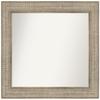 Amanti Art Silver Bathroom Mirror for Over Sink, 27x30 Custom Made Trellis Silver Rectangle Vanity Mirror, Medium Traditional Wood Frame, Hangs Horizonally and Vertically, Wall Decor view 1