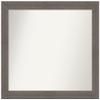 Amanti Art Grey Bathroom Mirror for Over Sink, 30x35 Custom Made Alta Brown Grey Rectangle Vanity Mirror, Large Country Rustic Wood Frame, Hangs Horizonally and Vertically, Wall Decor view 1
